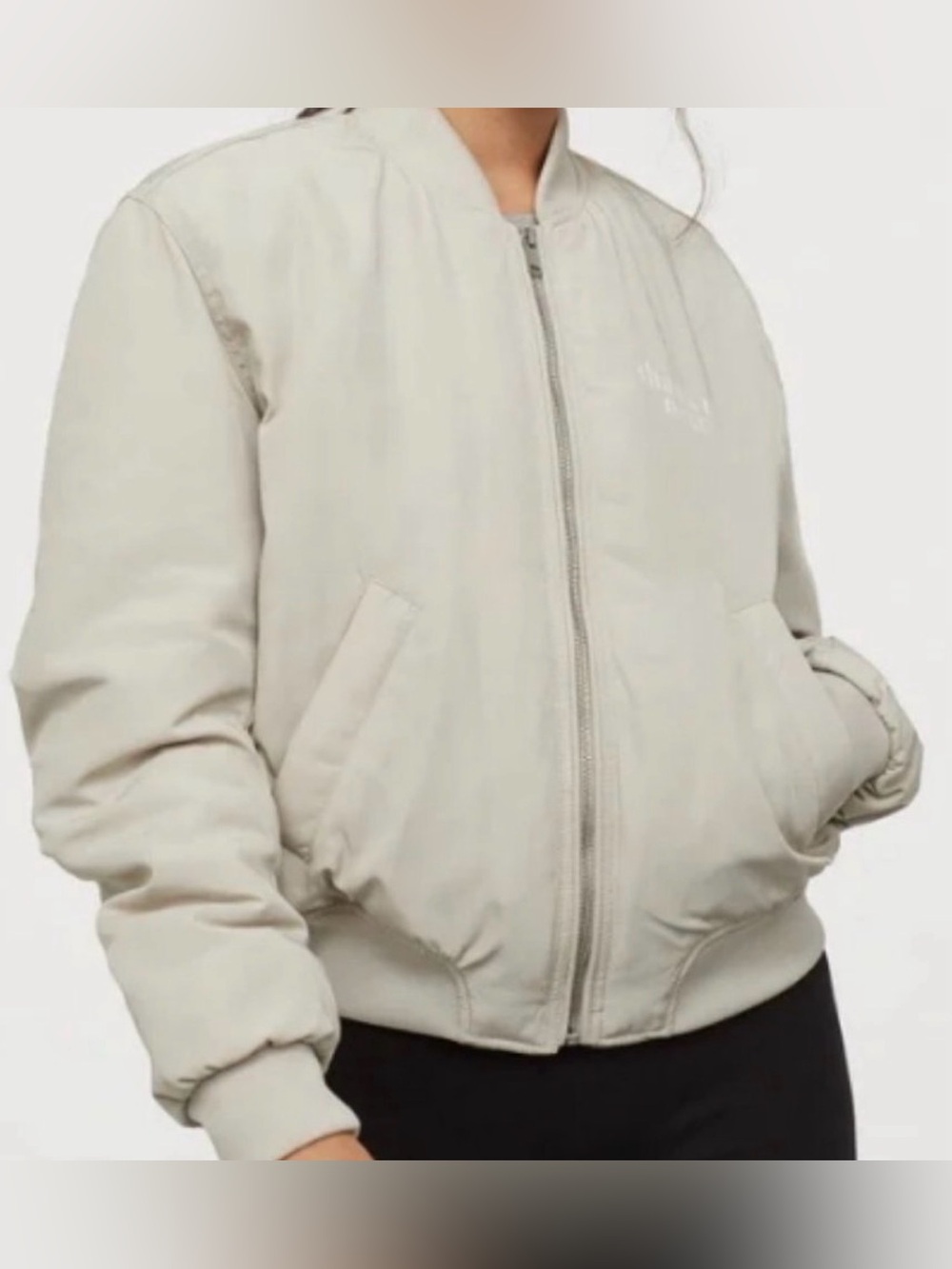 Ariana Grande x H&M Thank U Next 2019 Bomber Jacket Cream Size S - Picture 4 of 16